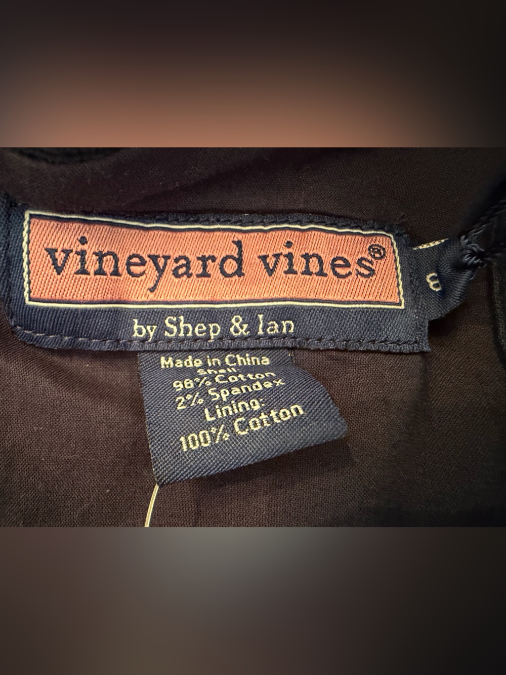 NWT Vineyard Vines Girls Navy Corduroy Pocket Shift Dress size 8 - Picture 3 of 3